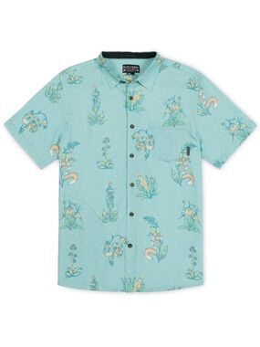 Baja Llama Green 
FLOWER PERSONALITIES - NIGHTHAWK™ BUTTON UP Size: Medium